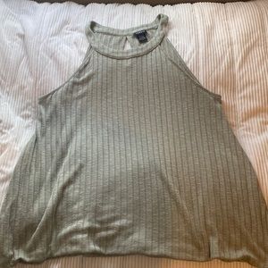 Green Torrid halter top full length